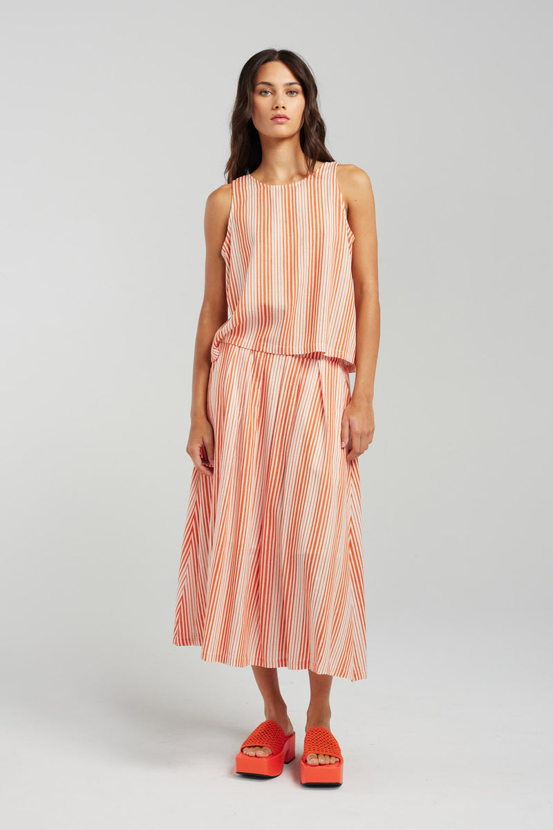 POET SKIRT | FLAME STRIPE