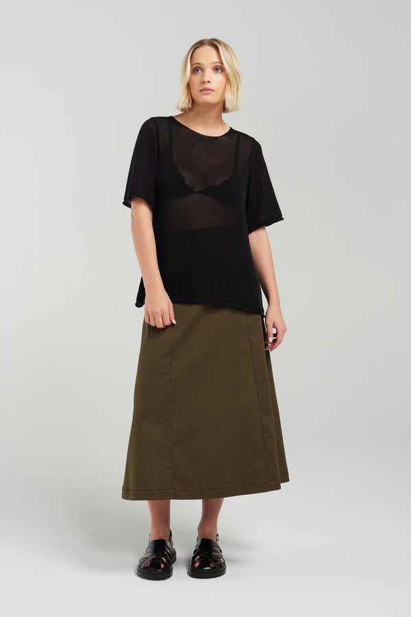 MAGGIE SKIRT | KHAKI