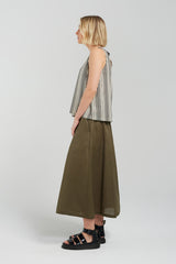 POET SKIRT | KHAKI