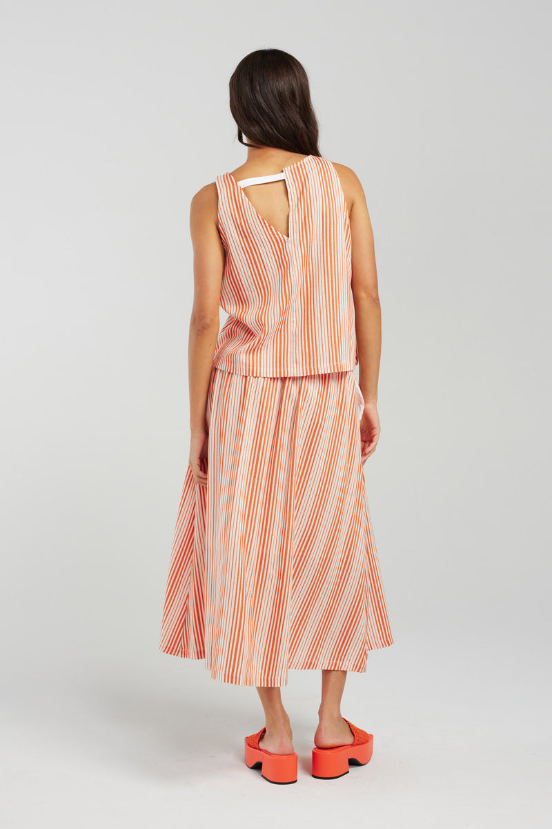 POET SKIRT | FLAME STRIPE