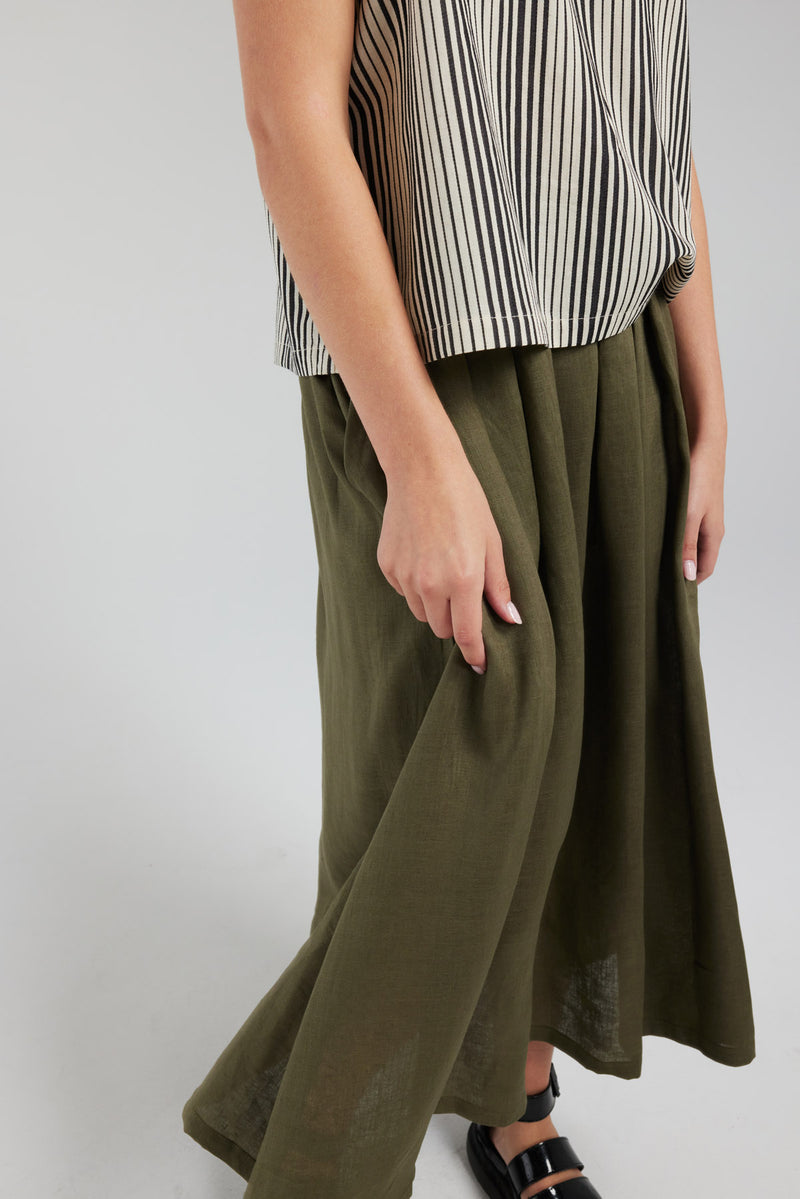 POET SKIRT | KHAKI