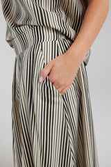 POET SKIRT | BLACK STRIPE