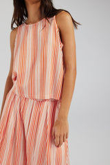 SUTTON TOP | FLAME STRIPE