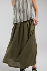 POET SKIRT | KHAKI