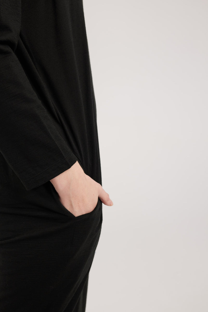 PROSPER DRESS | BLACK MERINO