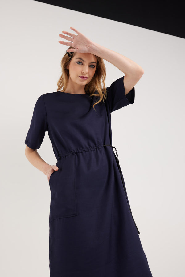 CLEO DRESS | NAVY