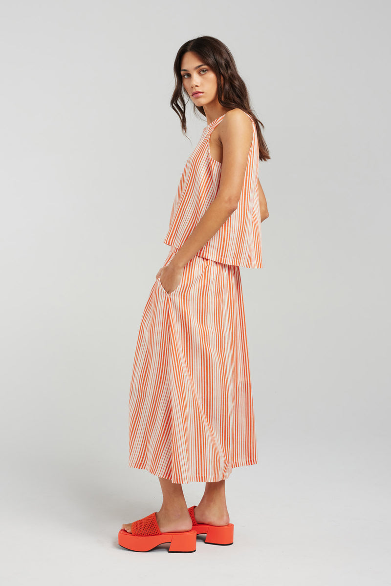 SUTTON TOP | FLAME STRIPE