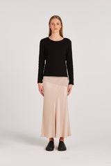 SPLIT ENDS LS | BLACK MERINO