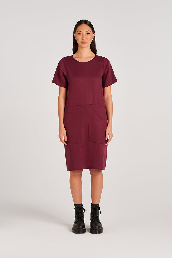 EDEN DRESS | MERLOT