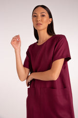 EDEN DRESS | MERLOT