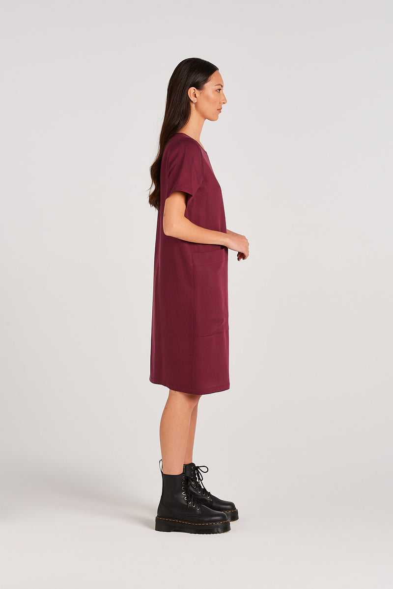 EDEN DRESS | MERLOT