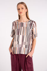 BOW TOP | ILK STRIPE