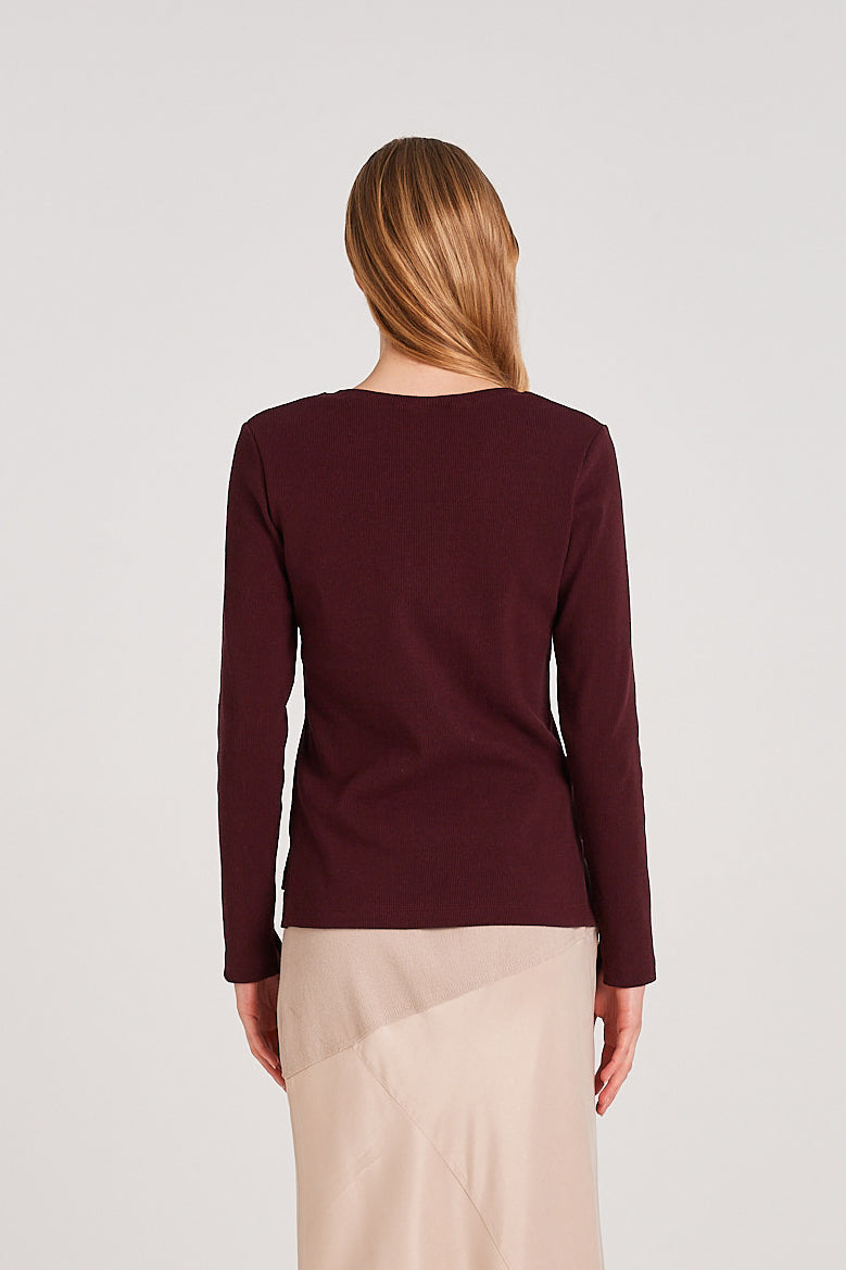 SPLIT ENDS LS | MERLOT