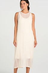 LATTICE DRESS | IVORY